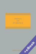 Cover of Phipson on Evidence 20th ed with 2nd Supplement (Book &#38; eBook Pack)