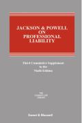 Cover of Jackson &#38; Powell on Professional Liability 9th ed: 3rd Supplement