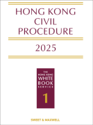 Cover of Hong Kong Civil Procedure 2025: The Hong Kong White Book