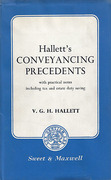 Cover of Hallett's Conveyancing Precedents: With Practical Notes Including Tax and Estate Duty Saving