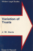 Cover of Modern Legal Studies: Variation of Trusts