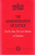 Cover of The Hamlyn Lectures: The Administration of Justice