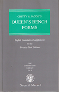 Cover of Chitty & Jacob's Queen's Bench Forms 21st ed: 8th Supplement