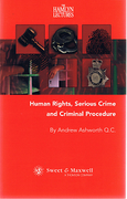 Cover of The Hamlyn Lectures 2001: Human Rights, Serious Crime and Criminal Procedure