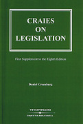 Cover of Craies on Legislation 8th ed: 1st Supplement