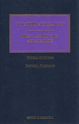 Cover of The TRIPS Agreement: Drafting History and Analysis