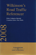 Cover of Wilkinson's Road Traffic Referencer