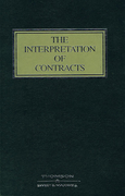 Cover of The Interpretation of Contracts 4th ed with 1st Supplement