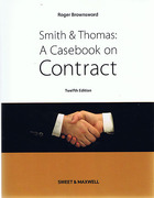 Cover of Smith & Thomas: A Casebook on Contract