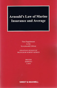 Cover of Arnould's Law of Marine Insurance and Average 17ed: 1st Supplement