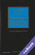 Cover of The Law of Passing-Off: Unfair Competition by Misrepresentation 4th ed (Book & eBook Pack)