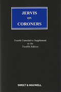 Cover of Jervis on Coroners 12th ed: 4th Supplement