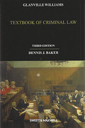 Cover of Glanville Williams: Textbook of Criminal Law 
