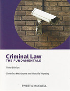 Cover of Criminal Law: The Fundamentals