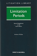 Cover of Limitation Periods 6th ed: 2nd Supplement