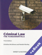 Cover of Criminal Law: The Fundamentals (Book & eBook Pack)