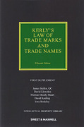Cover of Kerly's Law of Trade Marks and Trade Names 15th ed: 1st Supplement