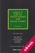 Cover of Kerly's Law of Trade Marks and Trade Names 15th ed: 1st Supplement (eBook)