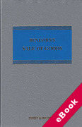 Cover of Benjamin's Sale of Goods 9th ed (eBook)