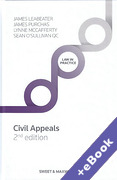 Cover of Civil Appeals: Principle and Procedure (Book & eBook Pack)