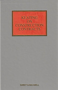 Cover of Keating on Construction Contracts 9th ed with 2nd Supplement