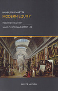 Cover of Hanbury and Martin: Modern Equity