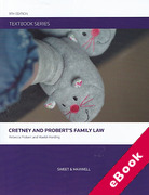 Cover of Textbook Series: Cretney and Probert's Family Law (eBook)