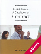 Cover of Smith & Thomas: A Casebook on Contract (eBook)