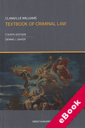 Cover of Glanville Williams: Textbook of Criminal Law (eBook)