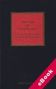 Cover of The Law of Passing-Off: Unfair Competition by Misrepresentation (eBook)