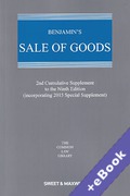 Cover of Benjamin's Sale of Goods 9th ed: 2nd Supplement (Book & eBook Pack)