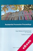Cover of Residential Possession Proceedings (eBook)