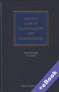 Cover of Kerly's Law of Trade Marks and Trade Names (Book & eBook Pack)