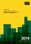 Cover of JCT Adjudication Agreement Named Adjudicator 2016: (Adj/N)