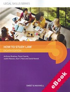 Cover of How to Study Law (eBook)