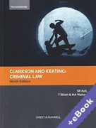 Cover of Clarkson and Keating: Criminal Law: Text and Materials (Book & eBook Pack)