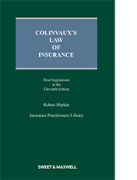 Cover of Colinvaux's Law of Insurance 11th ed: 1st Supplement