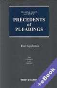 Cover of Bullen & Leake & Jacob's Precedents of Pleadings 18th ed: 1st Supplement (Book & eBook Pack)