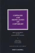 Cover of Copinger and Skone James on Copyright 17th ed: 1st Supplement