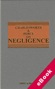 Cover of Charlesworth & Percy on Negligence 13th ed with 3rd Supplement (eBook)