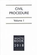 Cover of The White Book Service 2018: Civil Procedure Volume 1 only