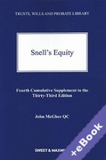 Cover of Snell's Equity 33rd ed: 4th Supplement (Book & eBook Pack)