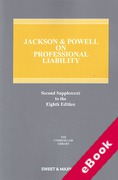 Cover of Jackson & Powell on Professional Liability 8th edition: 2nd Supplement (eBook)