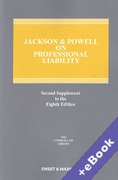Cover of Jackson & Powell on Professional Liability 8th edition: 2nd Supplement (Book & eBook Pack)