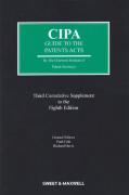 Cover of CIPA Guide to the Patents Acts 8th ed: 3rd Supplement
