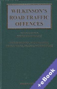 Cover of Wilkinson's Road Traffic Offences: 28th ed with 2nd Supplement (Book & eBook Pack)