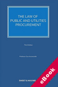 Cover of The Law of Public and Utilities Procurement 3rd ed Volumes 1 & 2 (eBook)