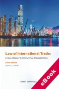 Cover of Law of International Trade: Cross Border Commercial Transactions (eBook)