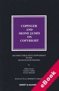 Cover of Copinger and Skone James on Copyright 17th ed: 2nd Supplement (eBook)