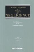 Cover of Charlesworth & Percy on Negligence 14th ed: 1st Supplement